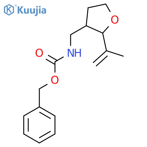 benzyl N-{[2-(prop-1-en-2-yl)oxolan-3-yl]methyl}carbamate structure