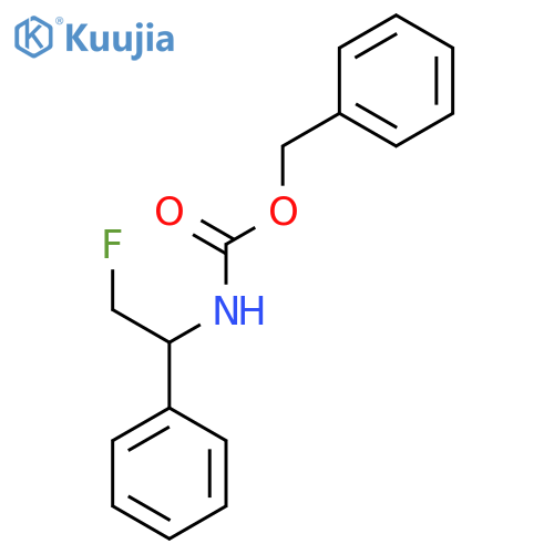 benzyl N-(2-fluoro-1-phenylethyl)carbamate structure