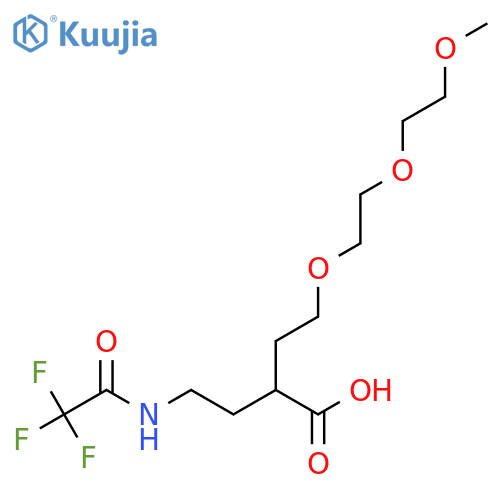 4-[2-(2-Methoxyethoxy)ethoxy]-2-[2-(2,2,2-trifluoroacetamido)ethyl]butanoic acid structure