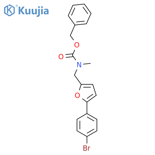 benzyl N-{5-(4-bromophenyl)furan-2-ylmethyl}-N-methylcarbamate structure