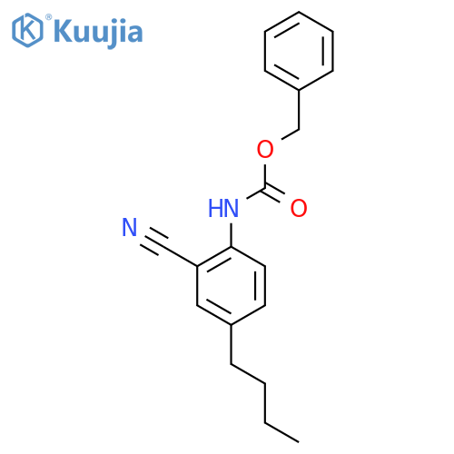 benzyl N-(4-butyl-2-cyanophenyl)carbamate structure