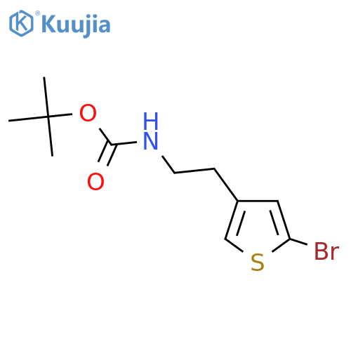 tert-butyl N-2-(5-bromothiophen-3-yl)ethylcarbamate structure