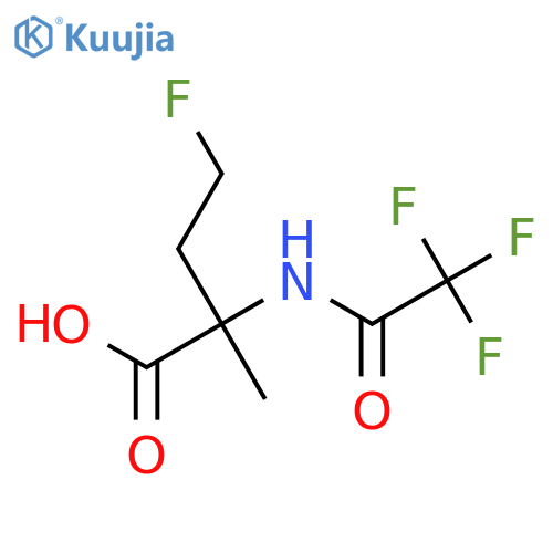 4-Fluoro-2-methyl-2-(2,2,2-trifluoroacetamido)butanoic acid structure