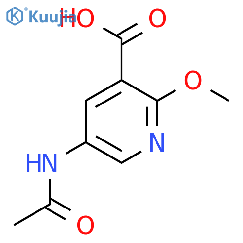 5-Acetamido-2-methoxypyridine-3-carboxylic acid structure