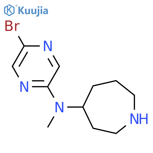 N-(5-bromopyrazin-2-yl)-N-methylazepan-4-amine structure