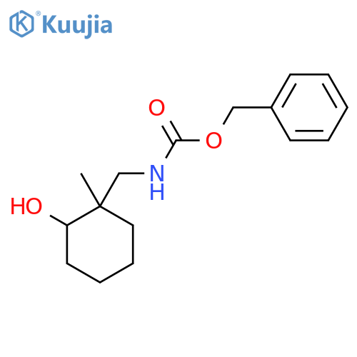benzyl N-[(2-hydroxy-1-methylcyclohexyl)methyl]carbamate structure