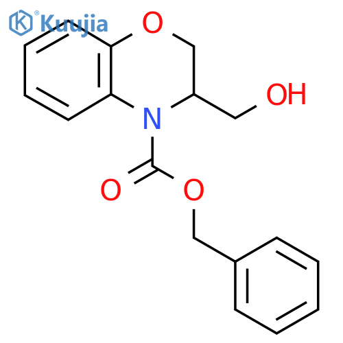 benzyl 3-(hydroxymethyl)-3,4-dihydro-2H-1,4-benzoxazine-4-carboxylate structure