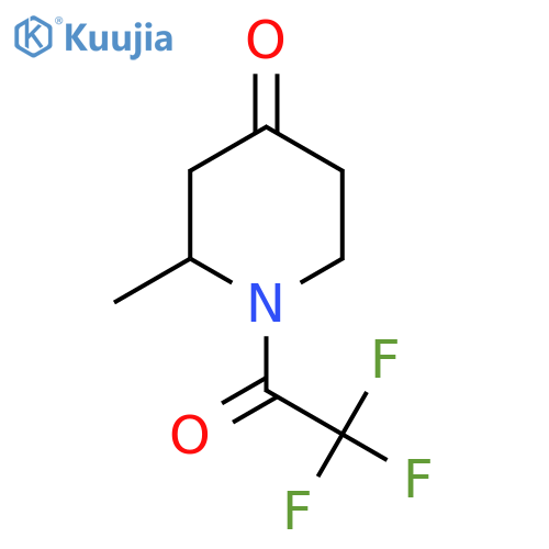 2-Methyl-1-(trifluoroacetyl)piperidin-4-one structure