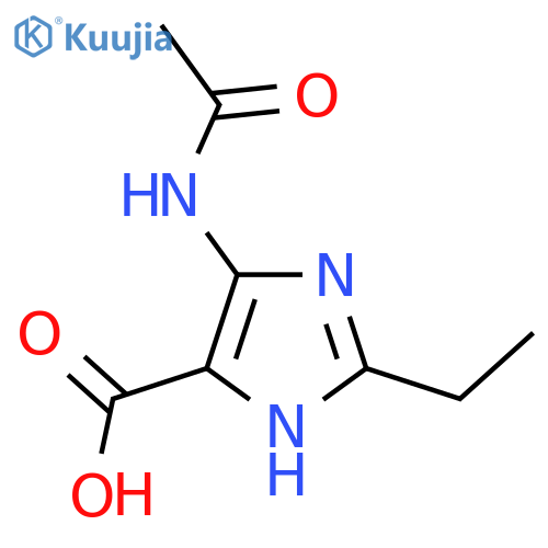 5-acetamido-2-ethyl-1H-imidazole-4-carboxylic acid structure