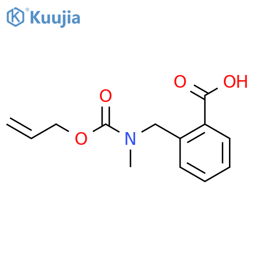 2-({Methyl[(prop-2-en-1-yloxy)carbonyl]amino}methyl)benzoic acid structure