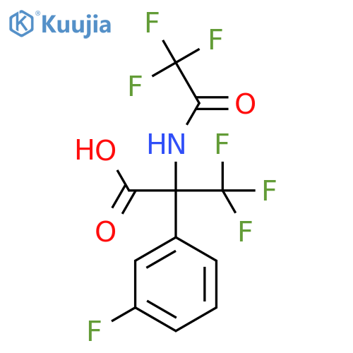 3,3,3-Trifluoro-2-(3-fluorophenyl)-2-(2,2,2-trifluoroacetamido)propanoic acid structure