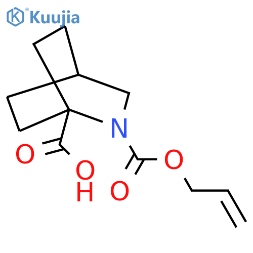 2-(prop-2-en-1-yloxy)carbonyl-2-azabicyclo2.2.2octane-1-carboxylic acid structure