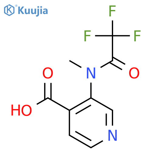 3-(2,2,2-trifluoro-N-methylacetamido)pyridine-4-carboxylic acid structure