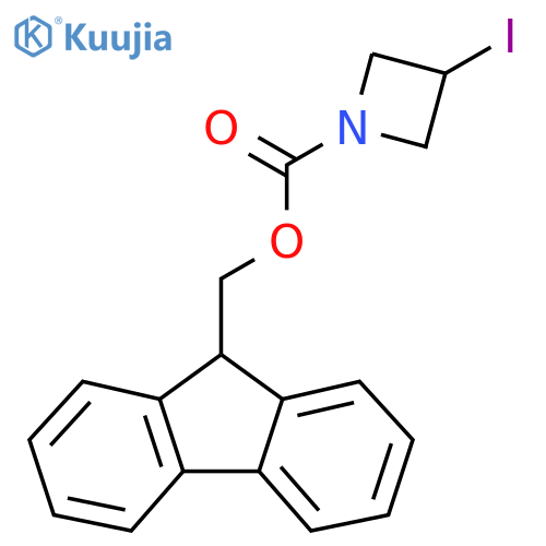 (9H-fluoren-9-yl)methyl 3-iodoazetidine-1-carboxylate structure