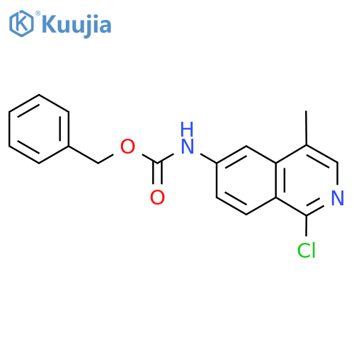 benzyl N-(1-chloro-4-methylisoquinolin-6-yl)carbamate structure