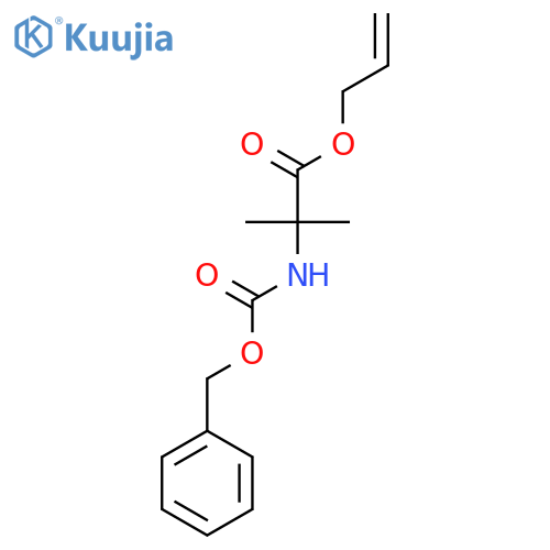 Prop-2-en-1-yl 2-{[(benzyloxy)carbonyl]amino}-2-methylpropanoate structure