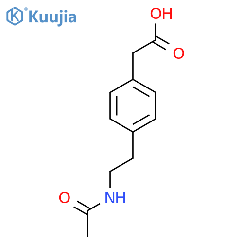 2-4-(2-acetamidoethyl)phenylacetic acid structure