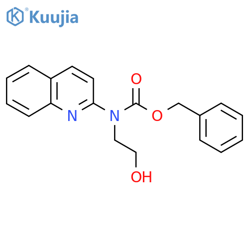 benzyl N-(2-hydroxyethyl)-N-(quinolin-2-yl)carbamate structure