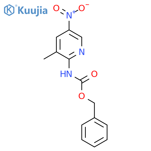 benzyl N-(3-methyl-5-nitropyridin-2-yl)carbamate structure