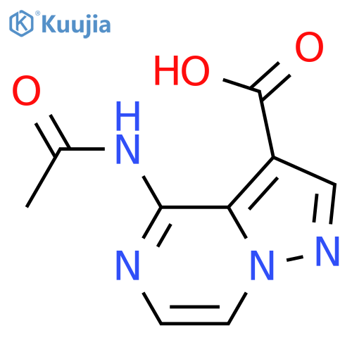 4-acetamidopyrazolo1,5-apyrazine-3-carboxylic acid structure