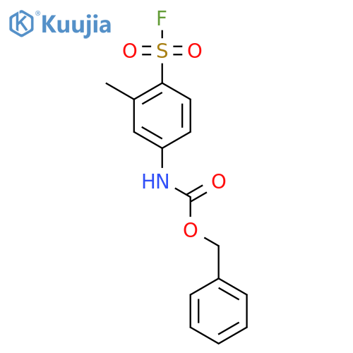 benzyl N-4-(fluorosulfonyl)-3-methylphenylcarbamate structure