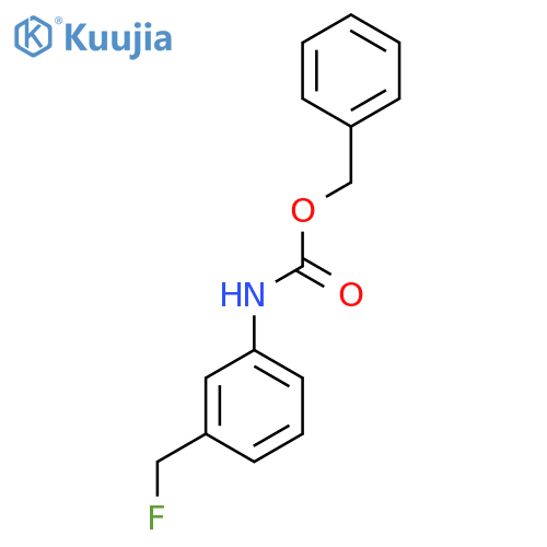 benzyl N-3-(fluoromethyl)phenylcarbamate structure