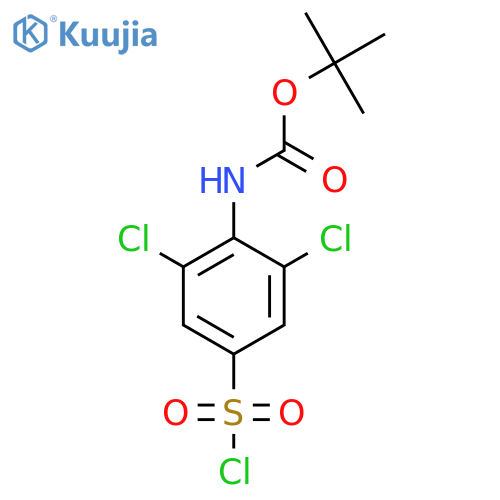 tert-butyl N-2,6-dichloro-4-(chlorosulfonyl)phenylcarbamate structure
