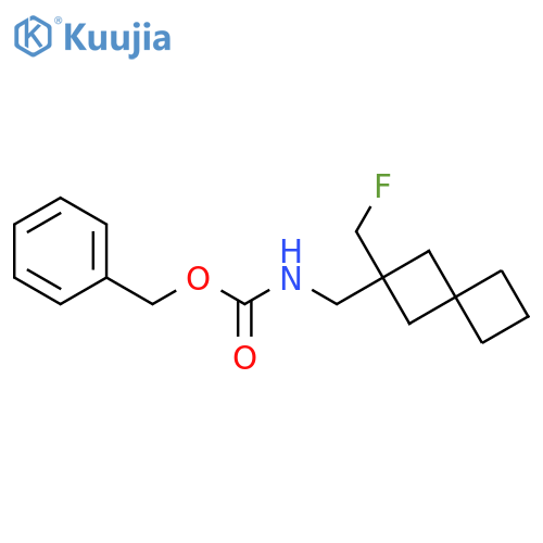 benzyl N-{2-(fluoromethyl)spiro3.3heptan-2-ylmethyl}carbamate structure