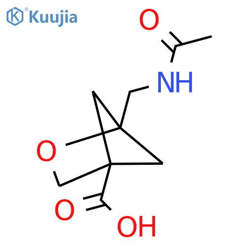 1-(acetamidomethyl)-2-oxabicyclo2.1.1hexane-4-carboxylic acid structure