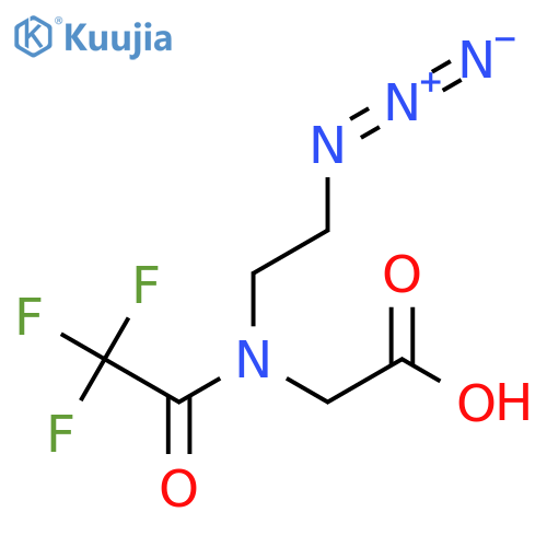 2-[N-(2-azidoethyl)-2,2,2-trifluoroacetamido]acetic acid structure