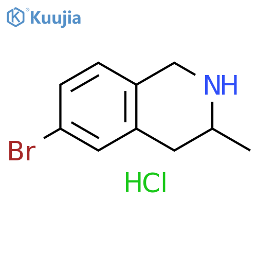 6-Bromo-3-methyl-1,2,3,4-tetrahydro-isoquinoline hydrochloride structure