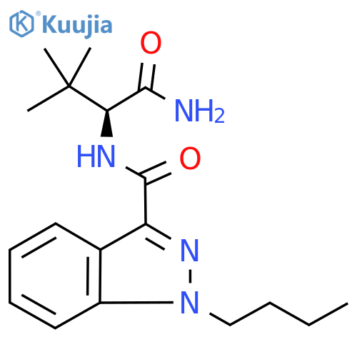 1H-​Indazole-​3-​carboxamide, N-​[(1S)​-​1-​(aminocarbonyl)​-​2,​2-​dimethylpropyl]​-​1-​butyl- structure