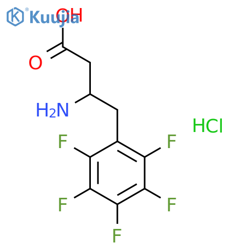 (R)-3-Amino-4-pentafluorophenylbutanoic acid hydrochloride structure