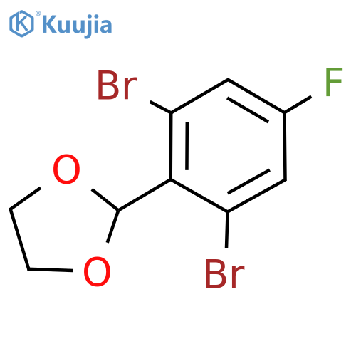 1,3-Dioxolane, 2-(2,6-dibromo-4-fluorophenyl)- structure