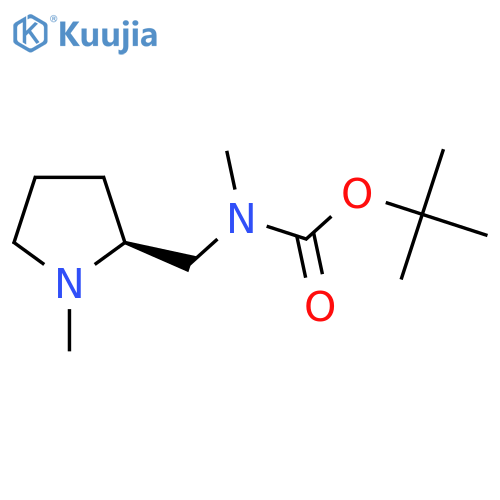 tert-butyl N-methyl-N-{(2S)-1-methylpyrrolidin-2-ylmethyl}carbamate structure