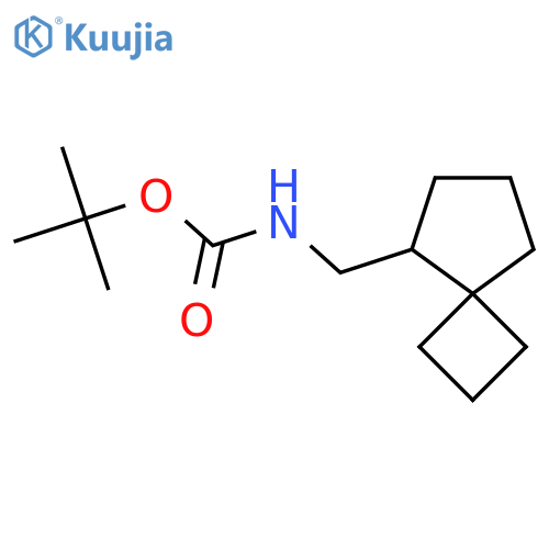tert-butyl N-({spiro[3.4]octan-5-yl}methyl)carbamate structure