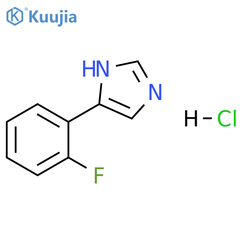 4-(2-fluorophenyl)-1H-imidazole hydrochloride structure
