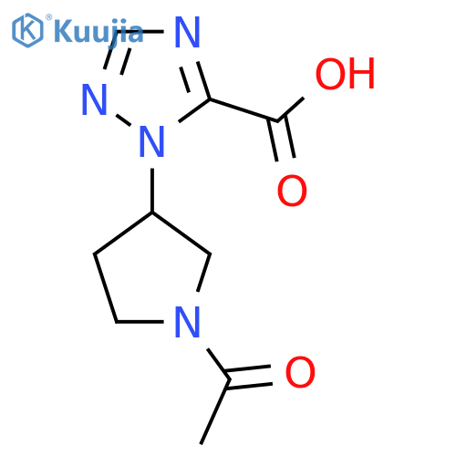 1-(1-acetylpyrrolidin-3-yl)-1H-1,2,4-triazole-5-carboxylic acid structure