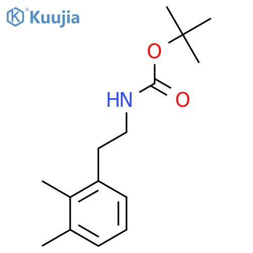 tert-butyl N-2-(2,3-dimethylphenyl)ethylcarbamate structure