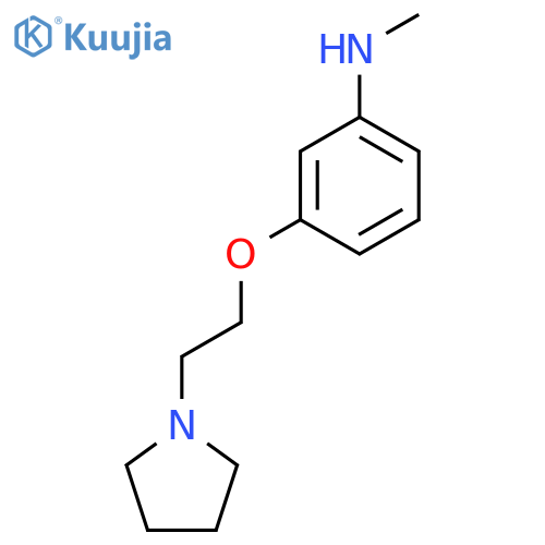 N-methyl-3-2-(pyrrolidin-1-yl)ethoxyaniline structure