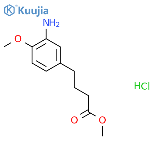 Methyl 4-(3-amino-4-methoxyphenyl)butanoate hydrochloride structure