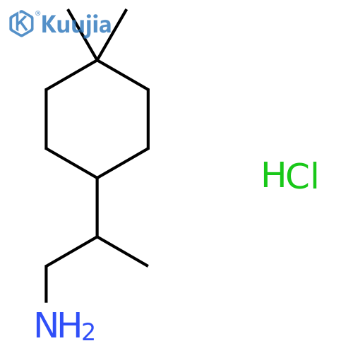 2-(4,4-Dimethylcyclohexyl)propan-1-amine hydrochloride structure