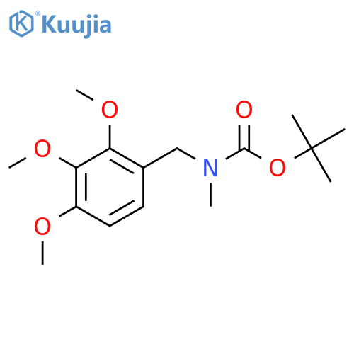 tert-butyl N-methyl-N-(2,3,4-trimethoxyphenyl)methylcarbamate structure