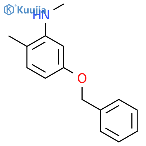 5-(benzyloxy)-N,2-dimethylaniline structure