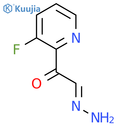 (2E)-1-(3-fluoropyridin-2-yl)-2-hydrazinylideneethan-1-one structure
