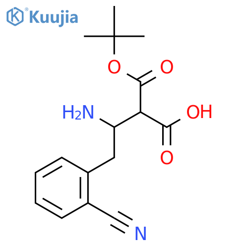 Boc-(S)-3-Amino-4-(2-cyano-phenyl)-butyric acid structure