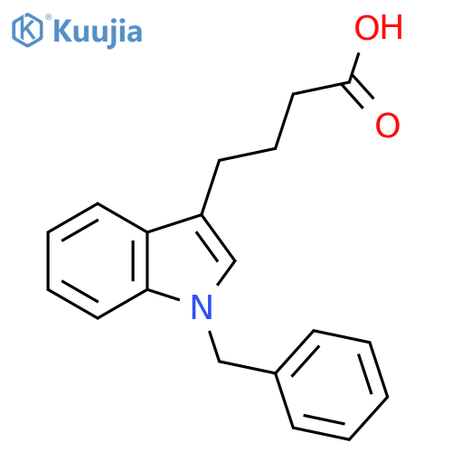 4-(1-benzyl-1H-indol-3-yl)butanoic acid structure