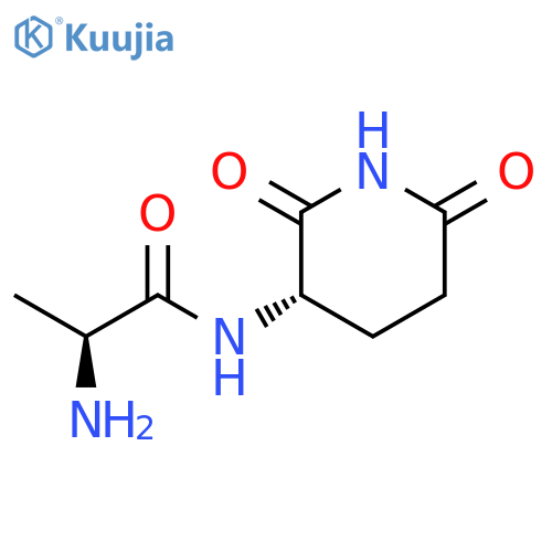 (2S)-2-amino-N-(3S)-2,6-dioxopiperidin-3-ylpropanamide structure