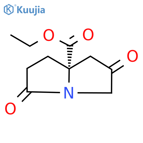 (S)-Ethyl 2,5-dioxohexahydro-1H-pyrrolizine-7a-carboxylate structure