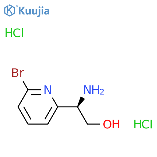 (R)-2-Amino-2-(6-bromopyridin-2-yl)ethan-1-ol dihydrochloride structure
